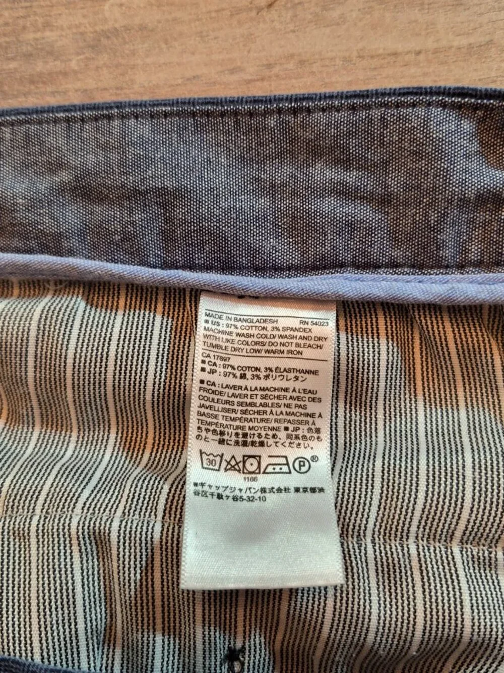 Banana Republic Aiden Chino Pants Men's 34x30 Blue Straight Leg